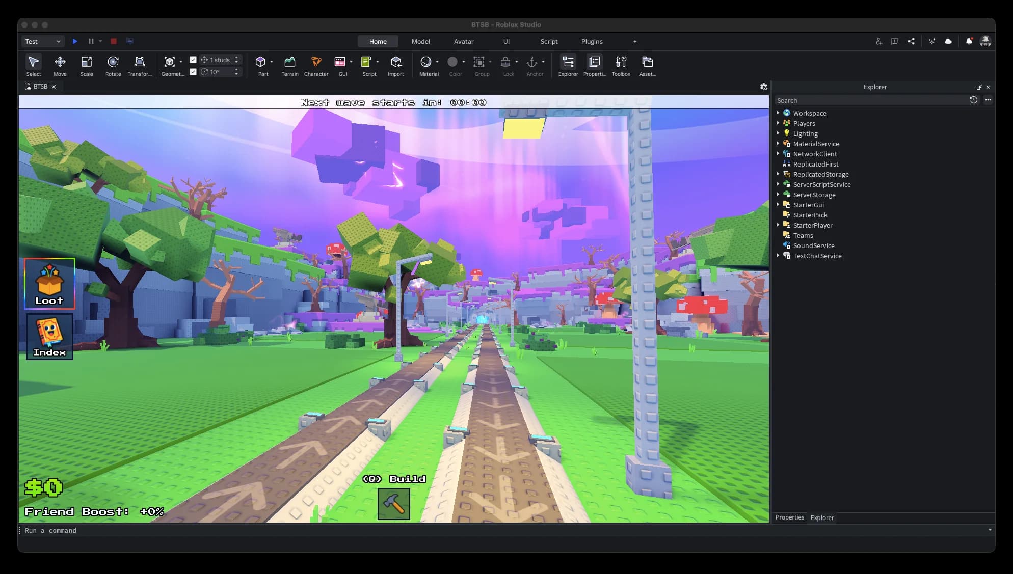 Roblox Studio with Metain